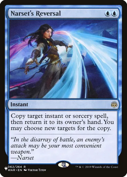 Narset's Reversal, Magic card PLST WAR-62 — The List set