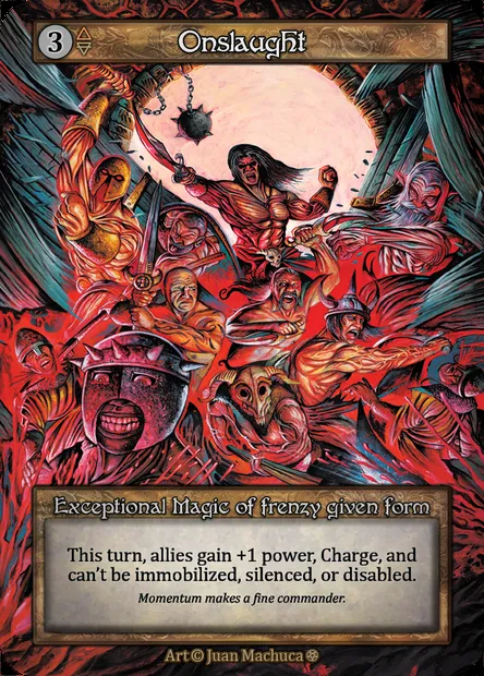 Onslaught, Sorcery card GOT 272 — Gothic set