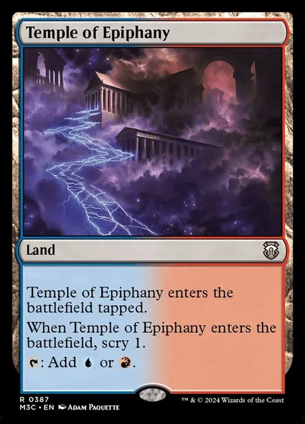 Temple of Epiphany, Magic card M3C 387 — Modern Horizons 3 Commander set