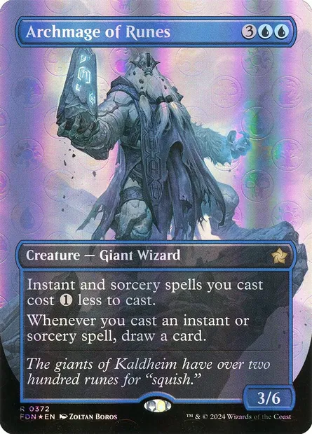 Archimage des runes, carte Magic FDN 372 — extension Foundations