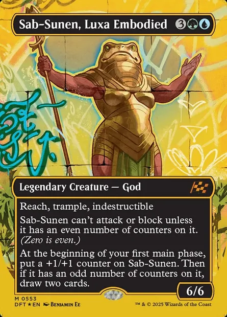 Sab-Sunen, Luxa Embodied, Magic card DFT 553 — Aetherdrift set
