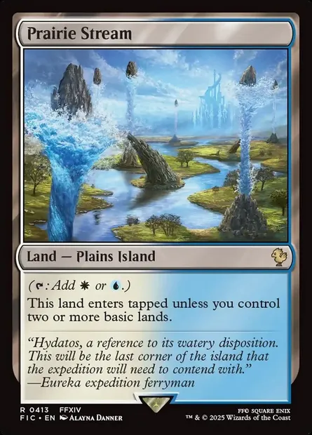 Prairie Stream, Magic card FIC 413 — Final Fantasy Commander set