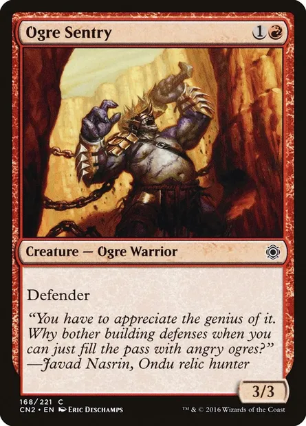 Sentinelle ogre, carte Magic CN2 168 — extension Conspiracy: Take the Crown