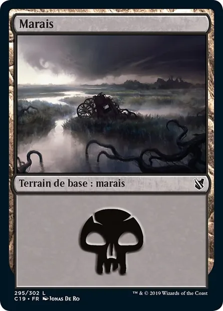 Marais, carte Magic C19 295 — extension Commander 2019