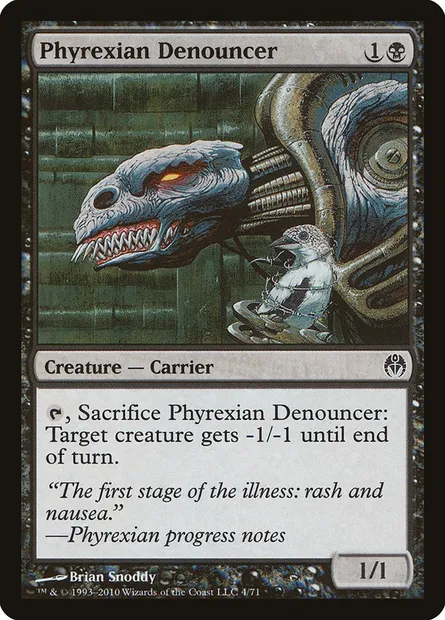 Phyrexian Denouncer, Magic card DDE 4 — Duel Decks: Phyrexia vs. the Coalition set