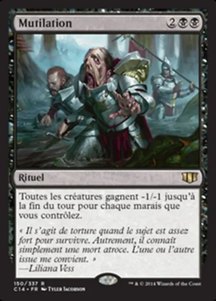 Mutilation, carte Magic C14 150 — extension Commander 2014