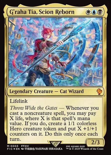 G'raha Tia, Scion Reborn, Magic card FIC 3 — Final Fantasy Commander set