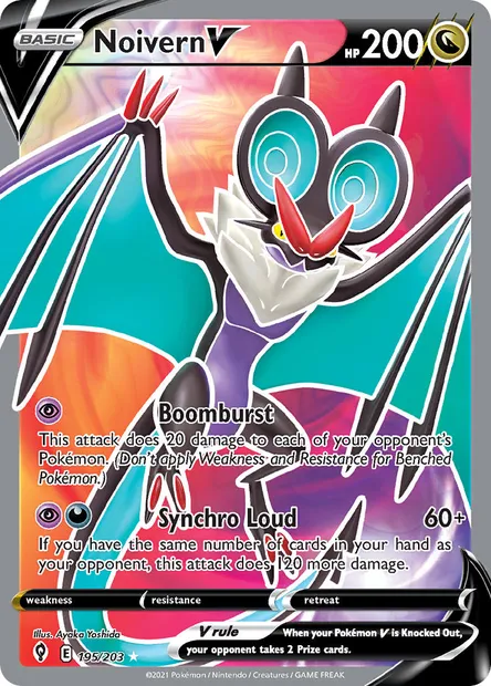 Noivern V, Pokémon card EVS 195 — Evolving Skies set