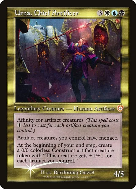 Urza, chef artificier, carte Magic BRC 40 — extension The Brothers' War Commander