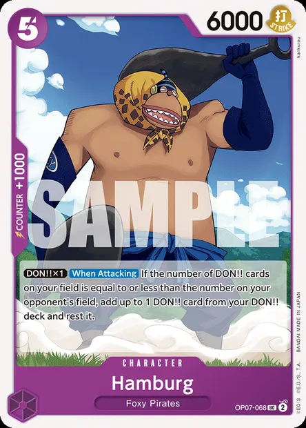 Hamburg, carte One Piece OP07-068 — extension 500 YEARS IN THE FUTURE