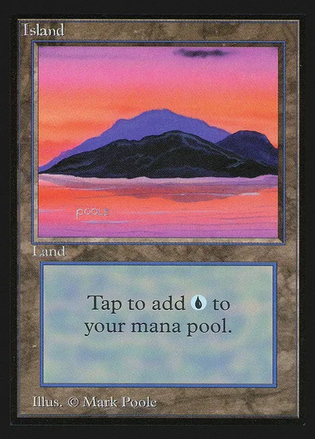 Island, Magic card CED 293 — Collectors' Edition set