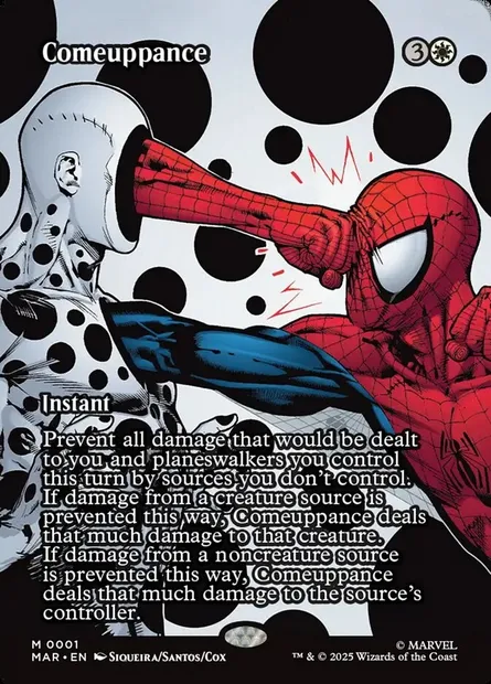 Comeuppance, Magic card MAR 1 — Marvel Universe set