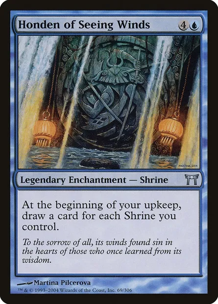 Honden des Vents témoins, carte Magic CHK 69 — extension Guerriers de Kamigawa