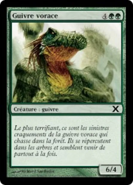 Guivre vorace, carte Magic 10E 257 — extension Dixième édition