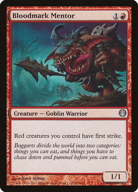Bloodmark Mentor, Magic card DDG 50 — Duel Decks: Knights vs. Dragons set