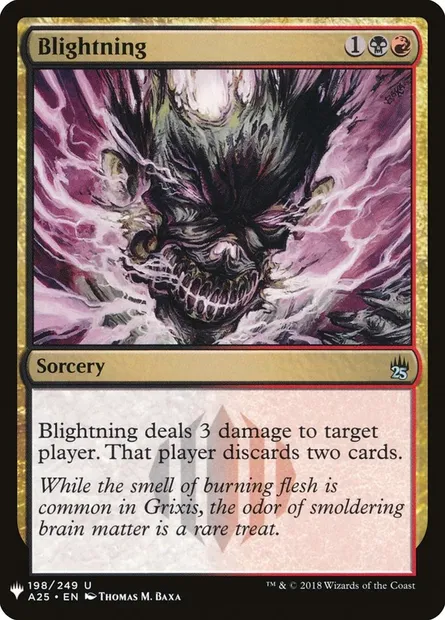 Blightning, Magic card PLST A25-198 — The List set