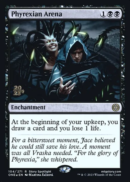 Phyrexian Arena, Magic card PONE 104s — Phyrexia: All Will Be One Promos set