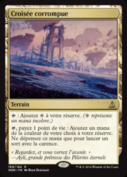Croisée corrompue, carte Magic OGW 169 — extension Le serment des Sentinelles