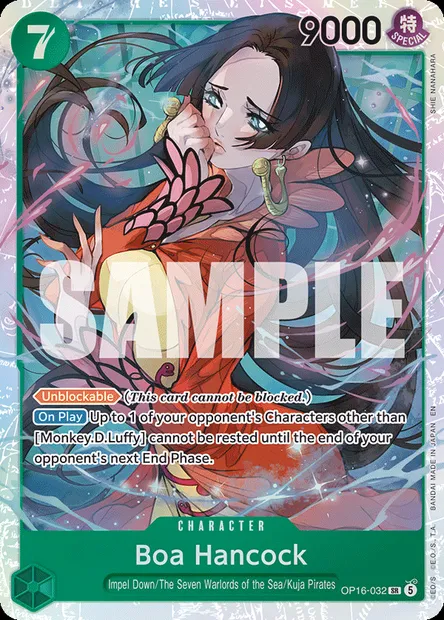 Boa Hancock, One Piece card OP16-032 — THE TIME OF BATTLE set