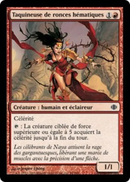 Taquineuse de ronces hématiques, carte Magic ALA 94 — extension Les éclats d'Alara