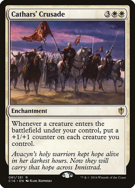 Cathars' Crusade, Magic card C16 61 — Commander 2016 set