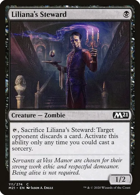 Liliana's Steward, Magic card M21 111 — Core Set 2021 set