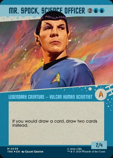 Mr. Spock, Science Officer, carte Magic TRK 535 — extension Star Trek