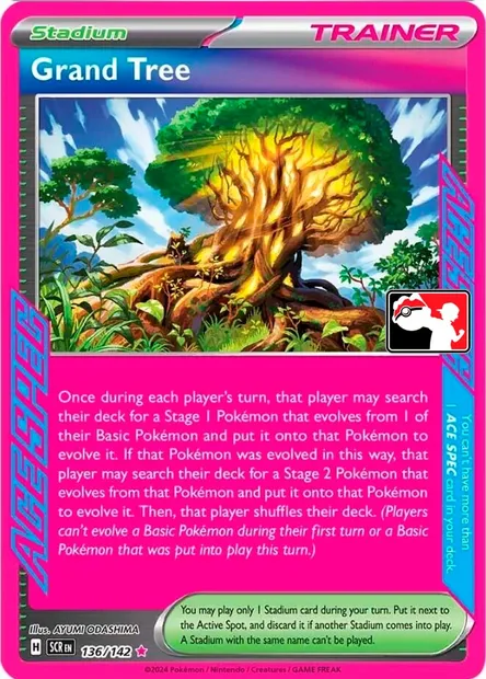 Arbre Majestueux, carte Pokémon PPS 136-6 — extension Play! Pokémon Prize Pack Series