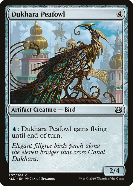 Dukhara Peafowl, Magic card KLD 207 — Kaladesh set