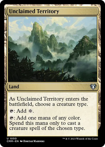 Unclaimed Territory, Magic card CMM 1050 — Commander Masters set