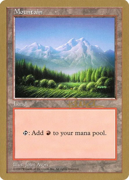 Montagne, carte Magic WC97 pm443 — extension World Championship Decks 1997