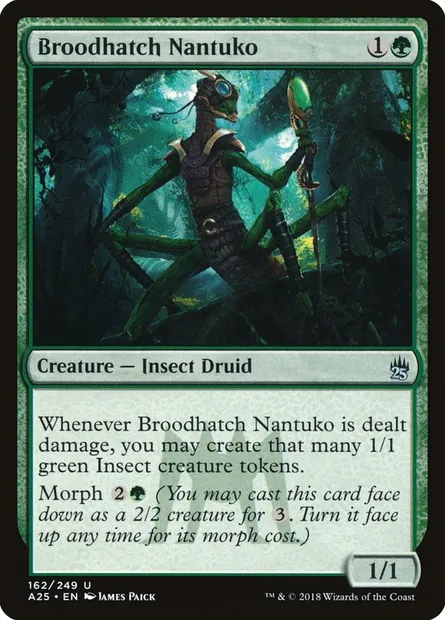 Broodhatch Nantuko, Magic card A25 162 — Masters 25 set
