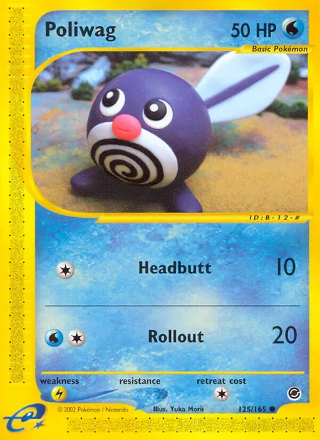 Poliwag, Pokémon card EX 125 — Expedition Base Set set
