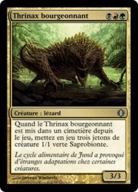 Thrinax bourgeonnant, carte Magic ALA 197 — extension Les éclats d'Alara