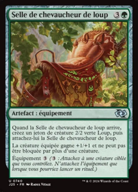 Selle de chevaucheur de loup, carte Magic J25 740 — extension Foundations Jumpstart