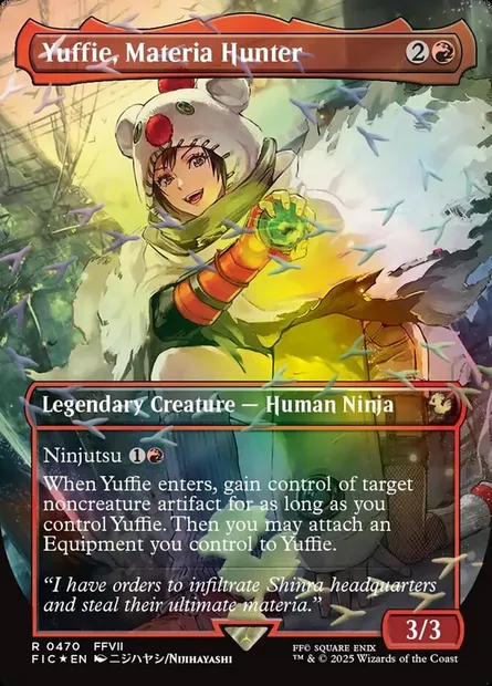 Yuffie, Materia Hunter, Magic card FIC 470 — Final Fantasy Commander set