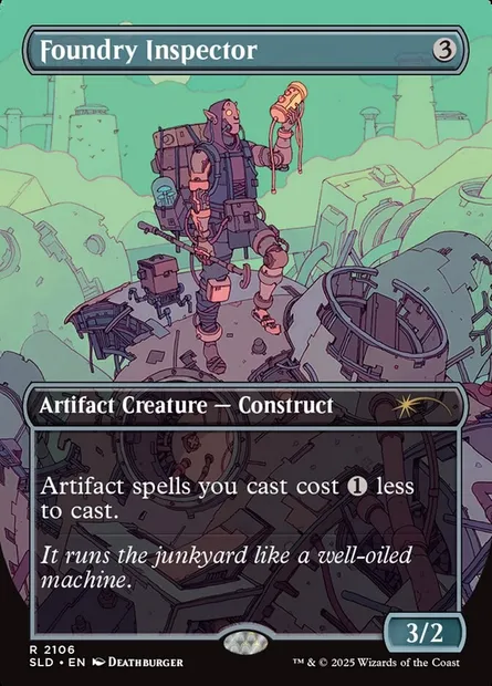 Foundry Inspector, Magic card SLD 2106 — Secret Lair Drop set