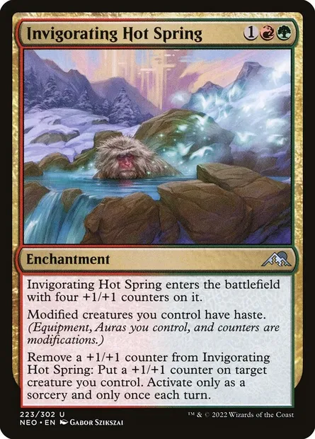 Invigorating Hot Spring, Magic card NEO 223 — Kamigawa: Neon Dynasty set