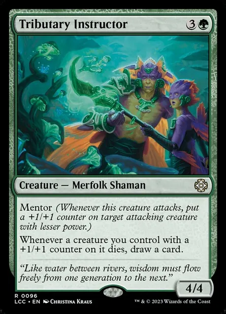 Tributary Instructor, Magic card LCC 96 — The Lost Caverns of Ixalan Commander set
