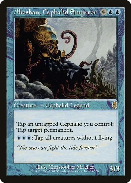 Aboshan, Cephalid Emperor, Magic card ODY 58 — Odyssey set