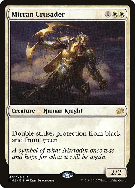Mirran Crusader, Magic card MM2 25 — Modern Masters 2015 set