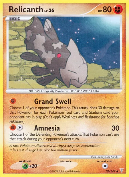 Relicanth, Pokémon card SV 79 — Supreme Victors set