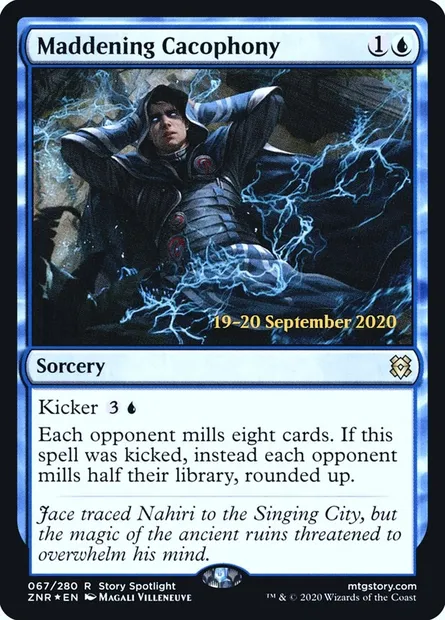 Maddening Cacophony, Magic card PZNR 67s — Zendikar Rising Promos set