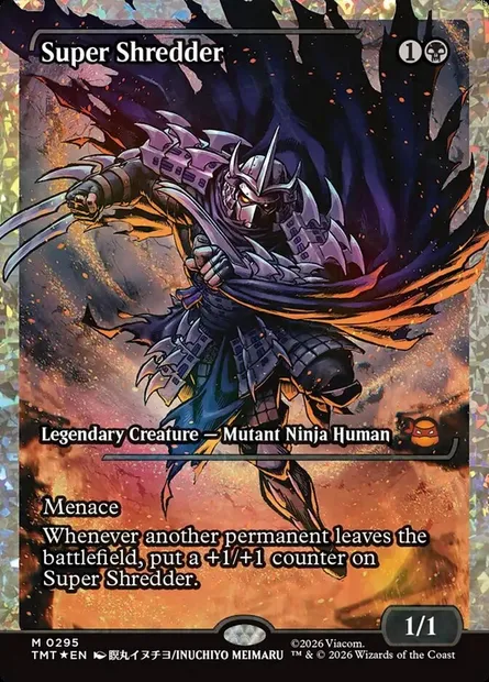 Super Shredder, carte Magic TMT 295 — extension Teenage Mutant Ninja Turtles