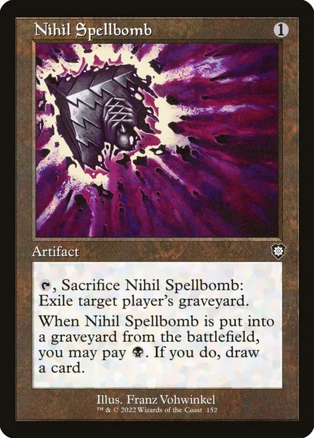 Nihil Spellbomb, Magic card BRC 152 — The Brothers' War Commander set