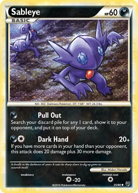 Sableye, Pokémon card UD 35 — Undaunted set
