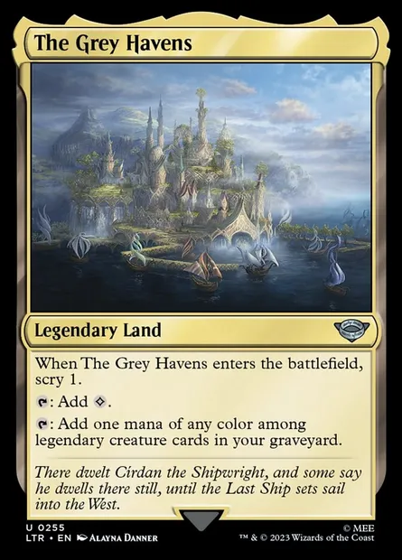 The Grey Havens, Magic card LTR 255 — The Lord of the Rings: Tales of Middle-earth set