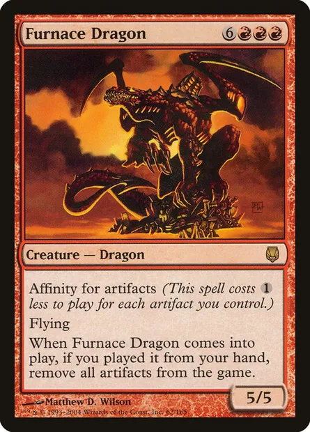 Dragon du fourneau, carte Magic DST 62 — extension Sombracier
