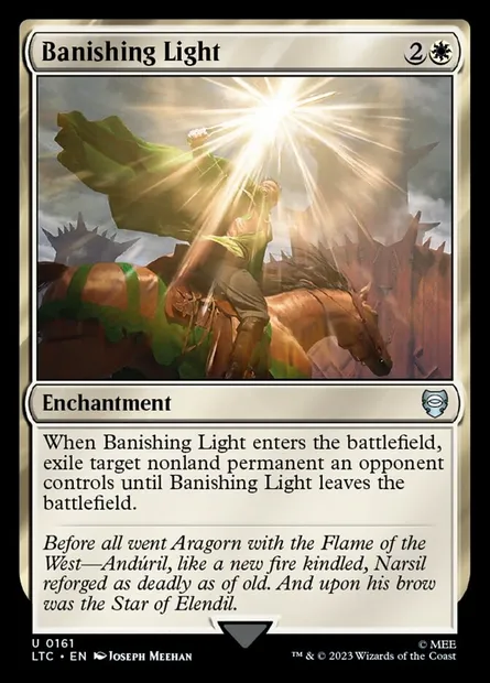 Banishing Light, Magic card LTC 161 — Tales of Middle-earth Commander set