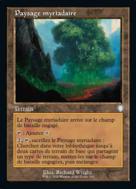 Paysage myriadaire, carte Magic BRC 190 — extension The Brothers' War Commander